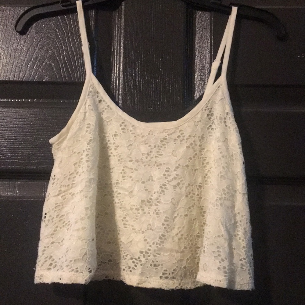 White crop top